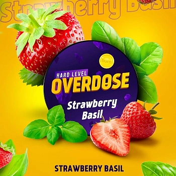 Табак Overdose, 25гр "Strawberry Basil / Клубника-базилик"